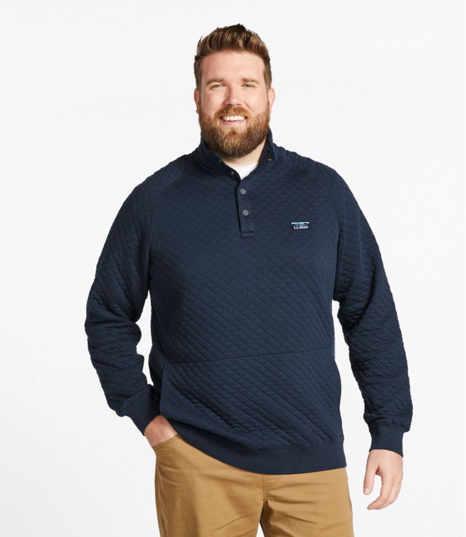 L.L.BeanMen's Quilted Sweatshirt, Mockneck