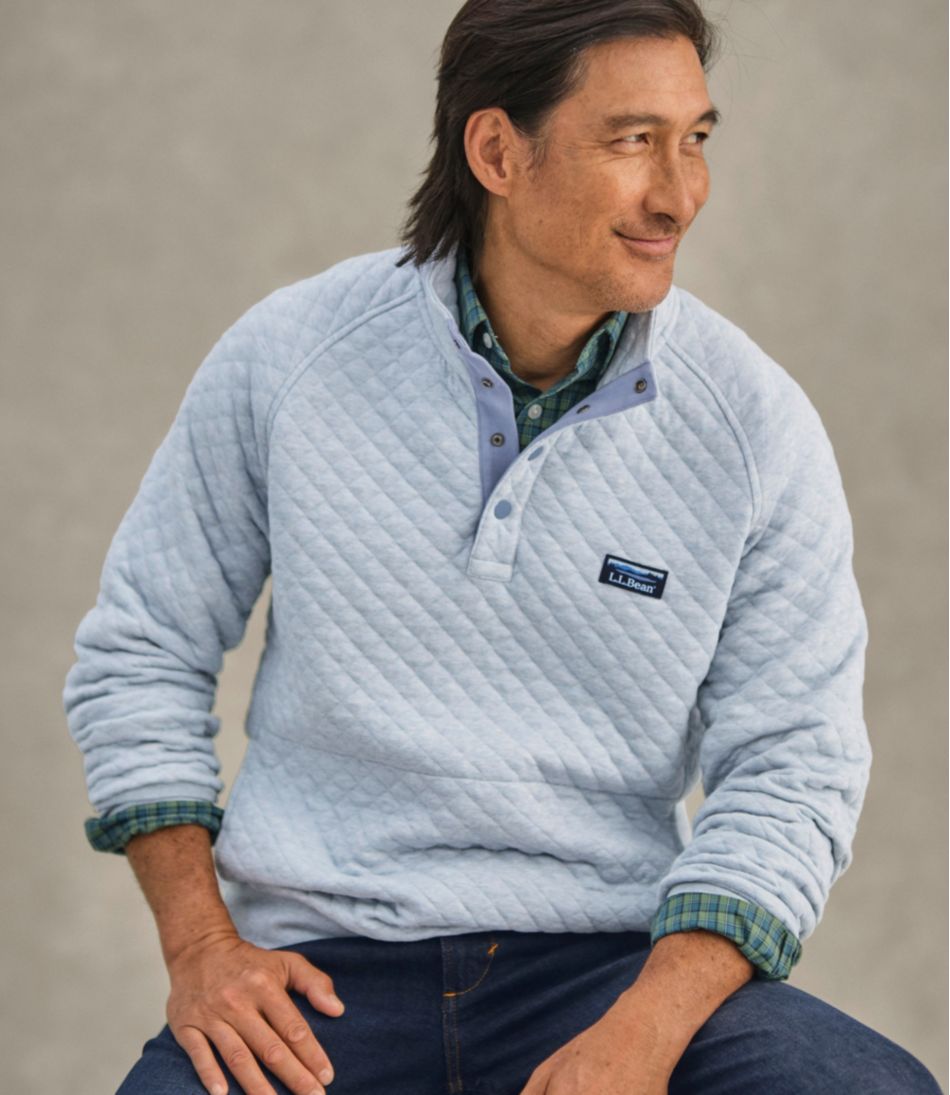 L.L.BeanMen's Quilted Sweatshirt, Mockneck