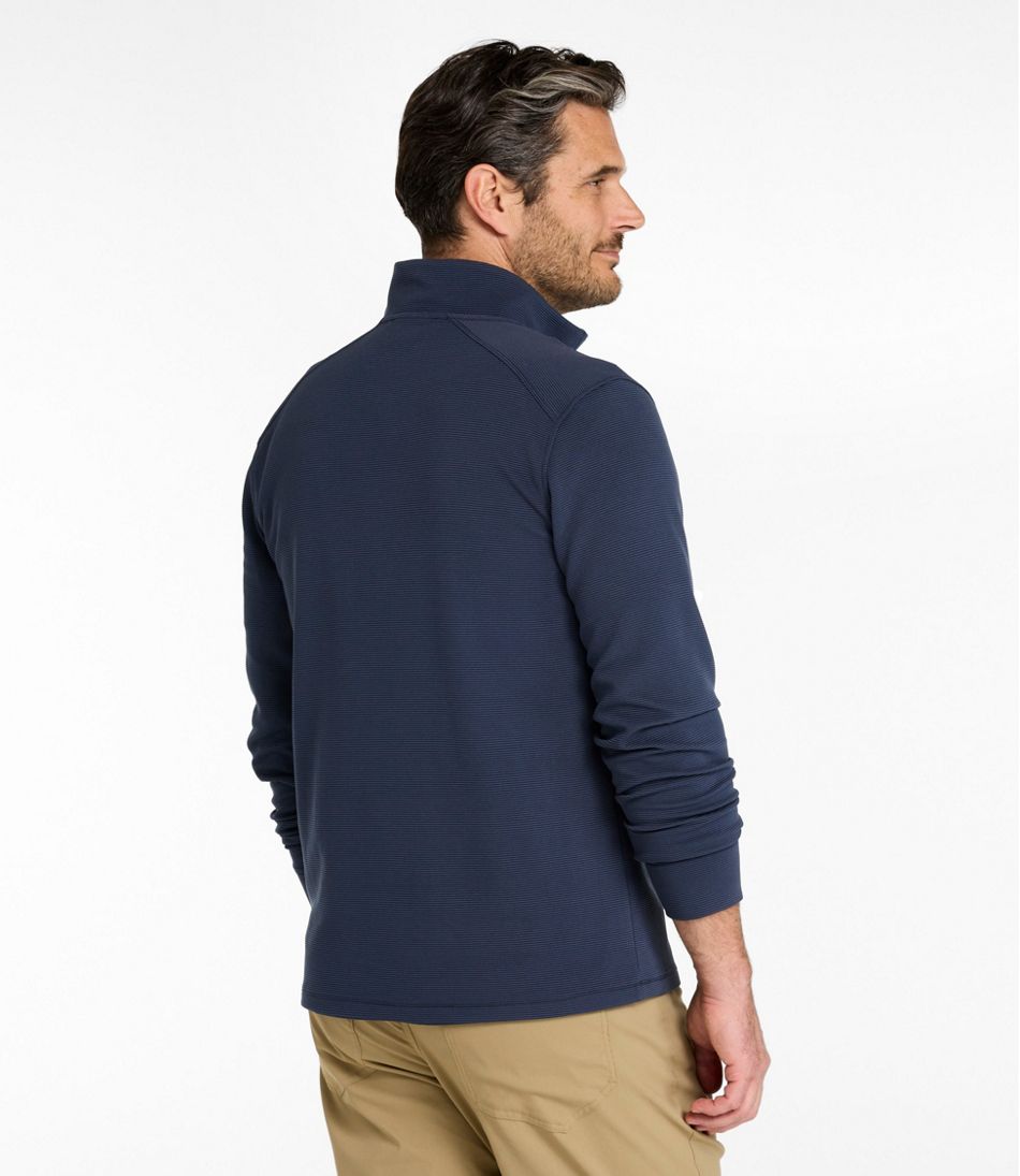 L.L.BeanMen's VentureStretch Ottoman-Rib Pullover, Quarter-Zip