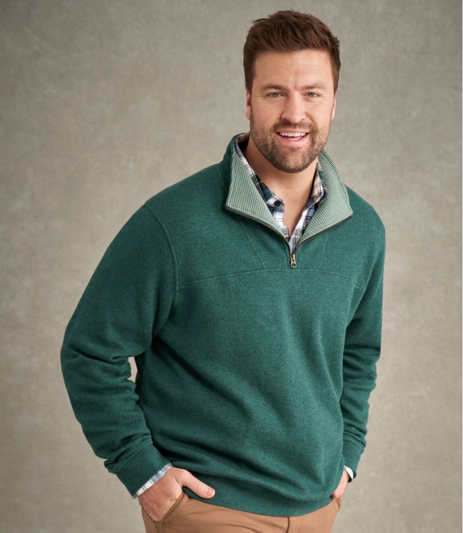 L.L.BeanMen's All Seasons Textured Sweats, Quarter-Zip