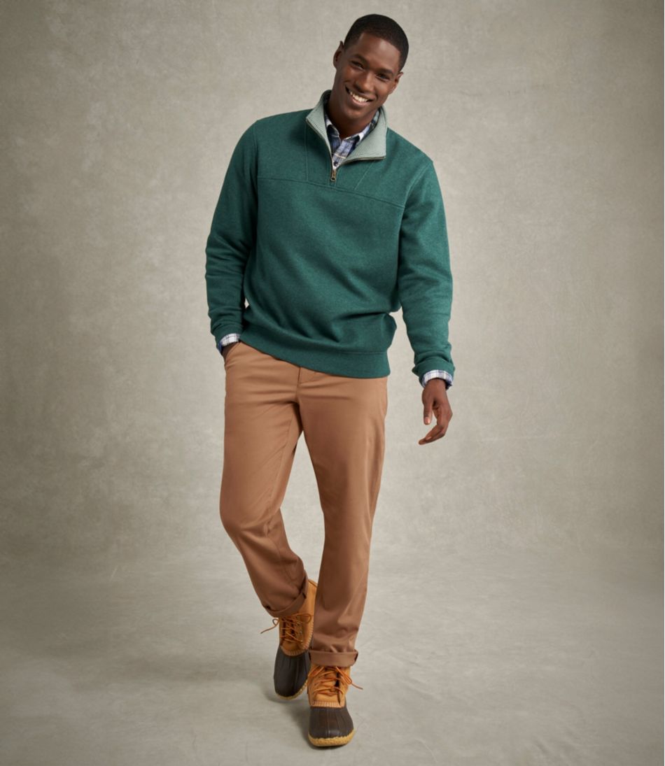 L.L.BeanMen's All Seasons Textured Sweats, Quarter-Zip