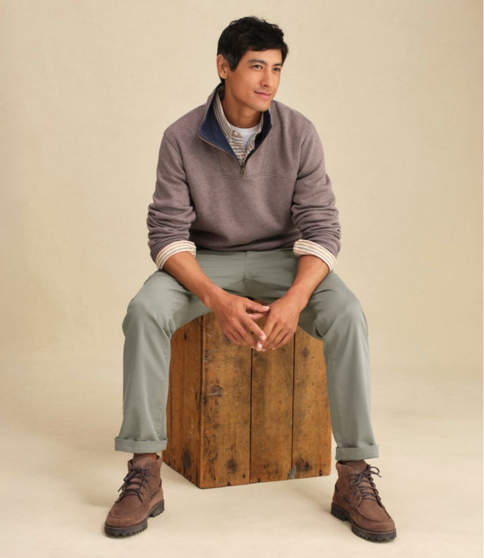 L.L.BeanMen's All Seasons Textured Sweats, Quarter-Zip