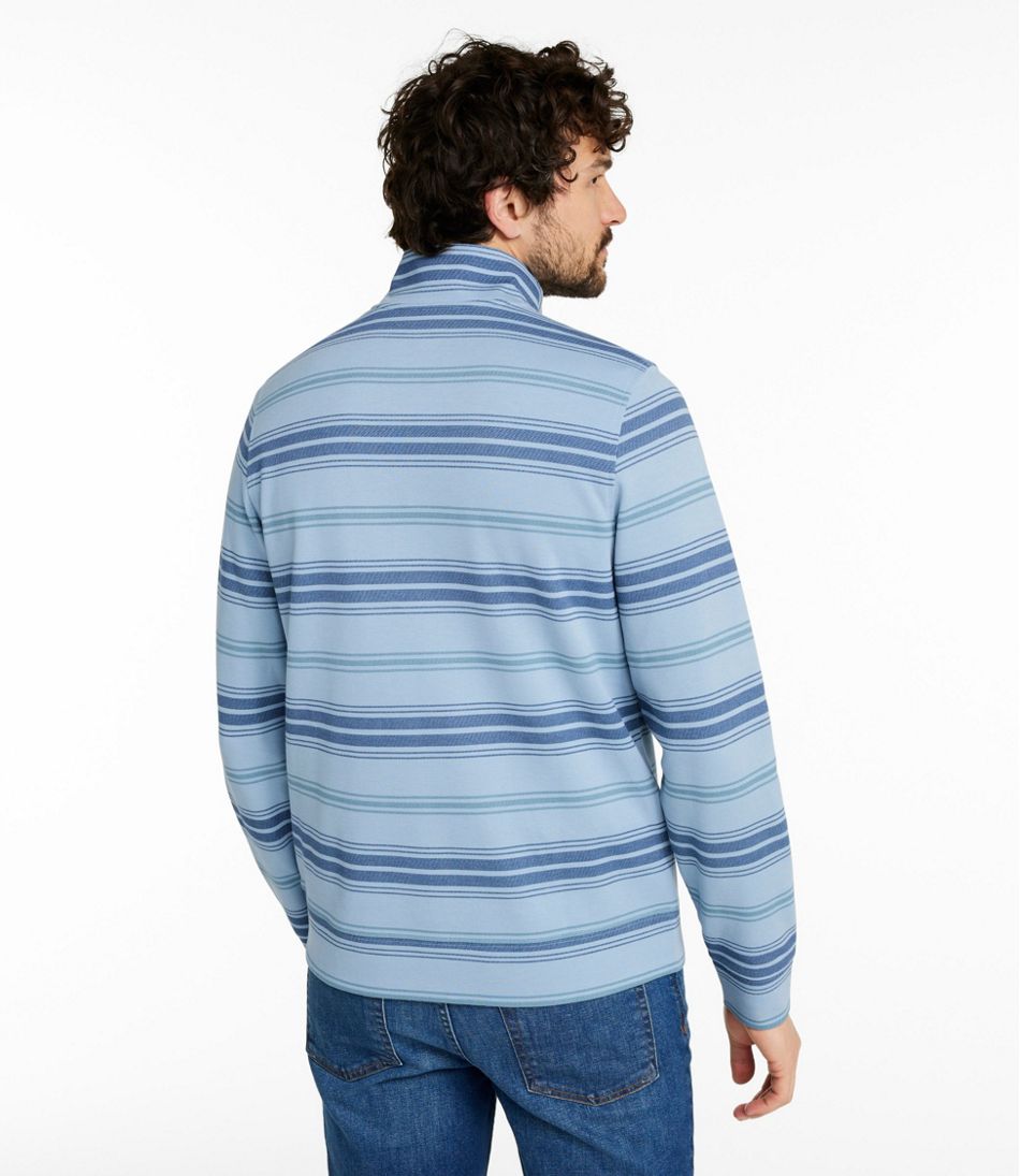 L.L.BeanMen's Comfort Stretch Performance® Piqué, Quarter-Zip Pullover, Stripe