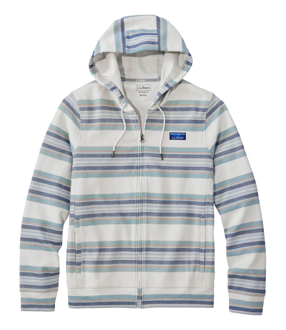 L.L.BeanMen's Comfort Stretch Performance® Piqué, Full-Zip Hoodie, Stripe
