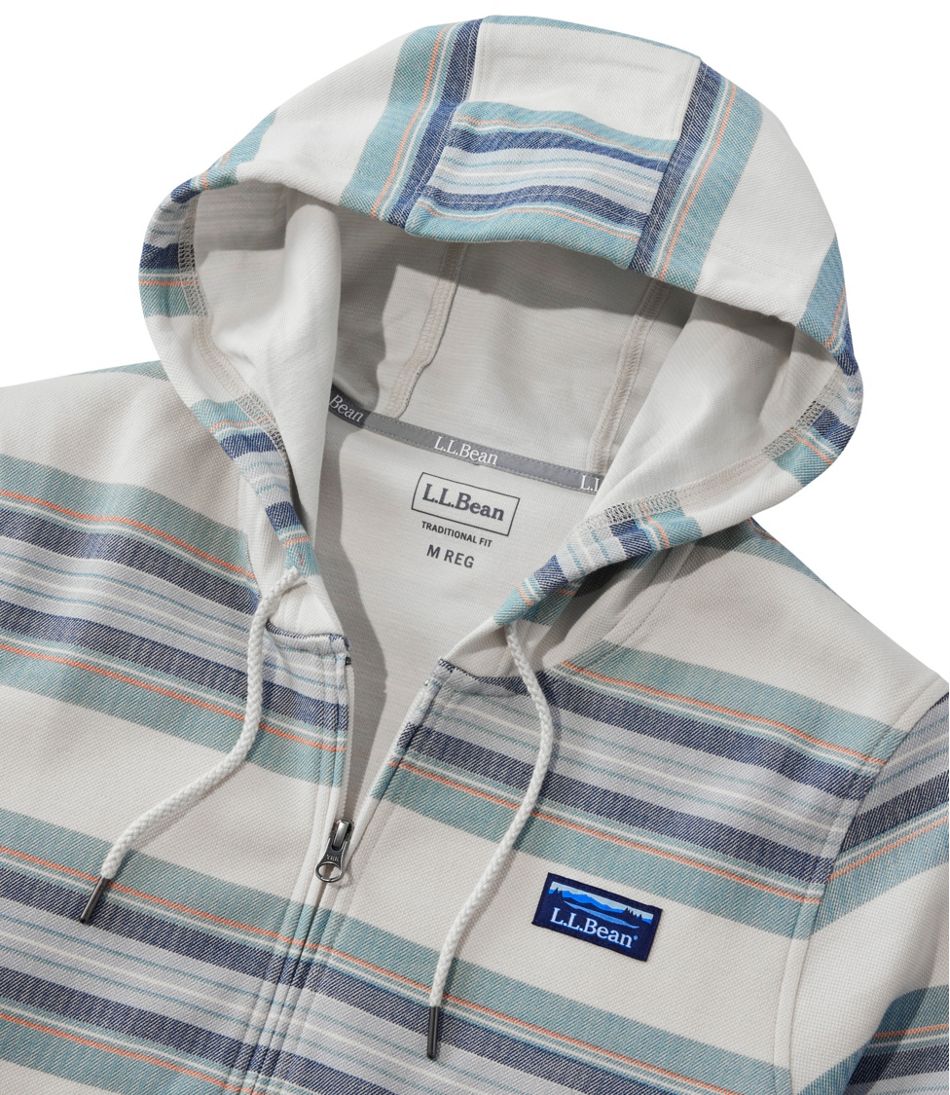 L.L.BeanMen's Comfort Stretch Performance® Piqué, Full-Zip Hoodie, Stripe