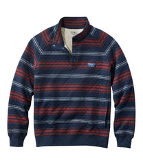 L.L.BeanMen's Quilted Sweatshirt, Mockneck, Stripe