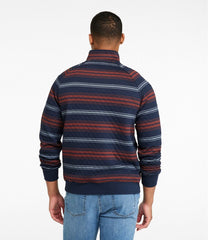 L.L.BeanMen's Quilted Sweatshirt, Mockneck, Stripe