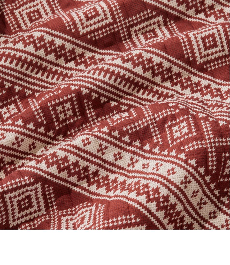 L.L.BeanMen's Bean's Quilted Sweatshirt, Crewneck, Print