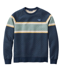 L.L.BeanMen's Quilted Sweatshirt, Crewneck, Stripe
