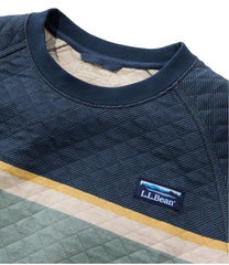 L.L.BeanMen's Quilted Sweatshirt, Crewneck, Stripe