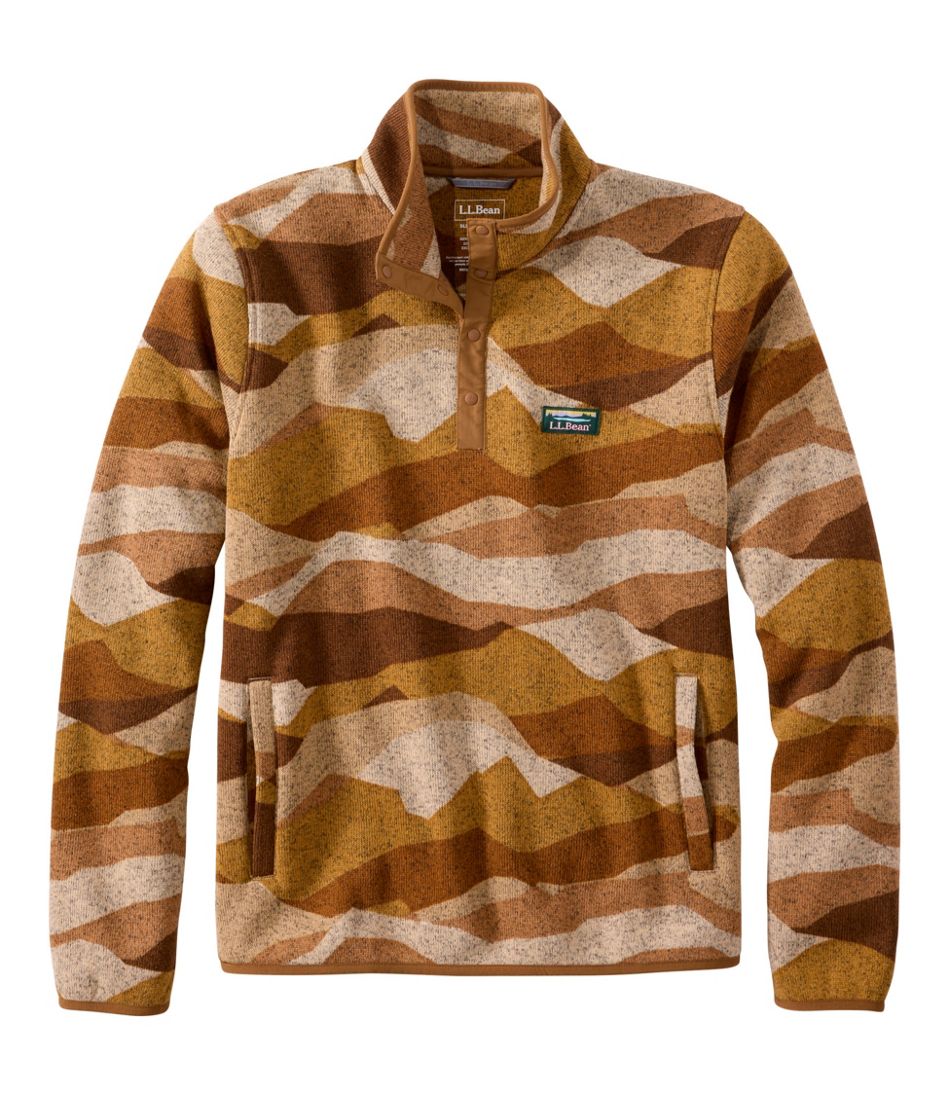 L.L.BeanMen's Sweater Fleece Pullover, Print