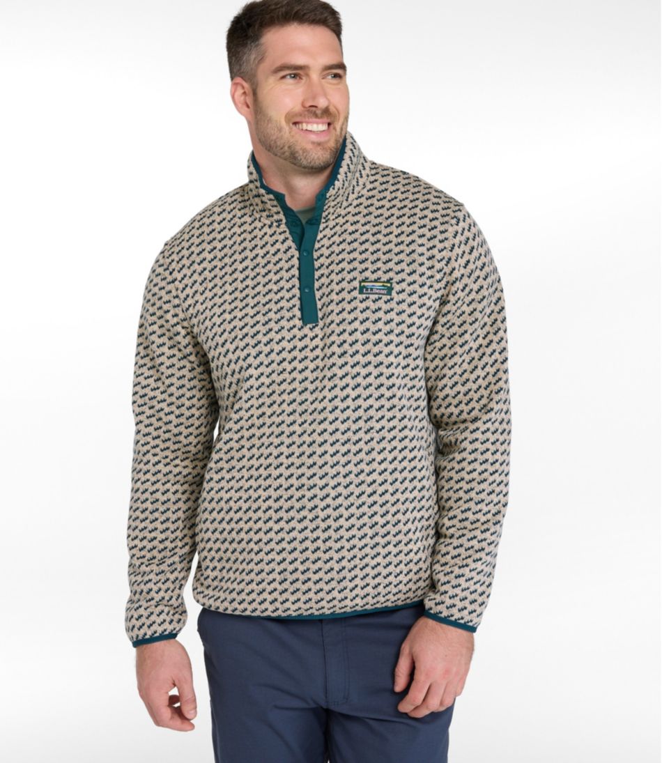 L.L.BeanMen's Sweater Fleece Pullover, Print