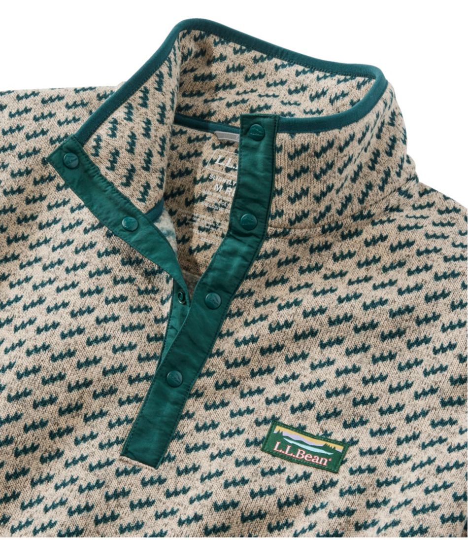 L.L.BeanMen's Sweater Fleece Pullover, Print