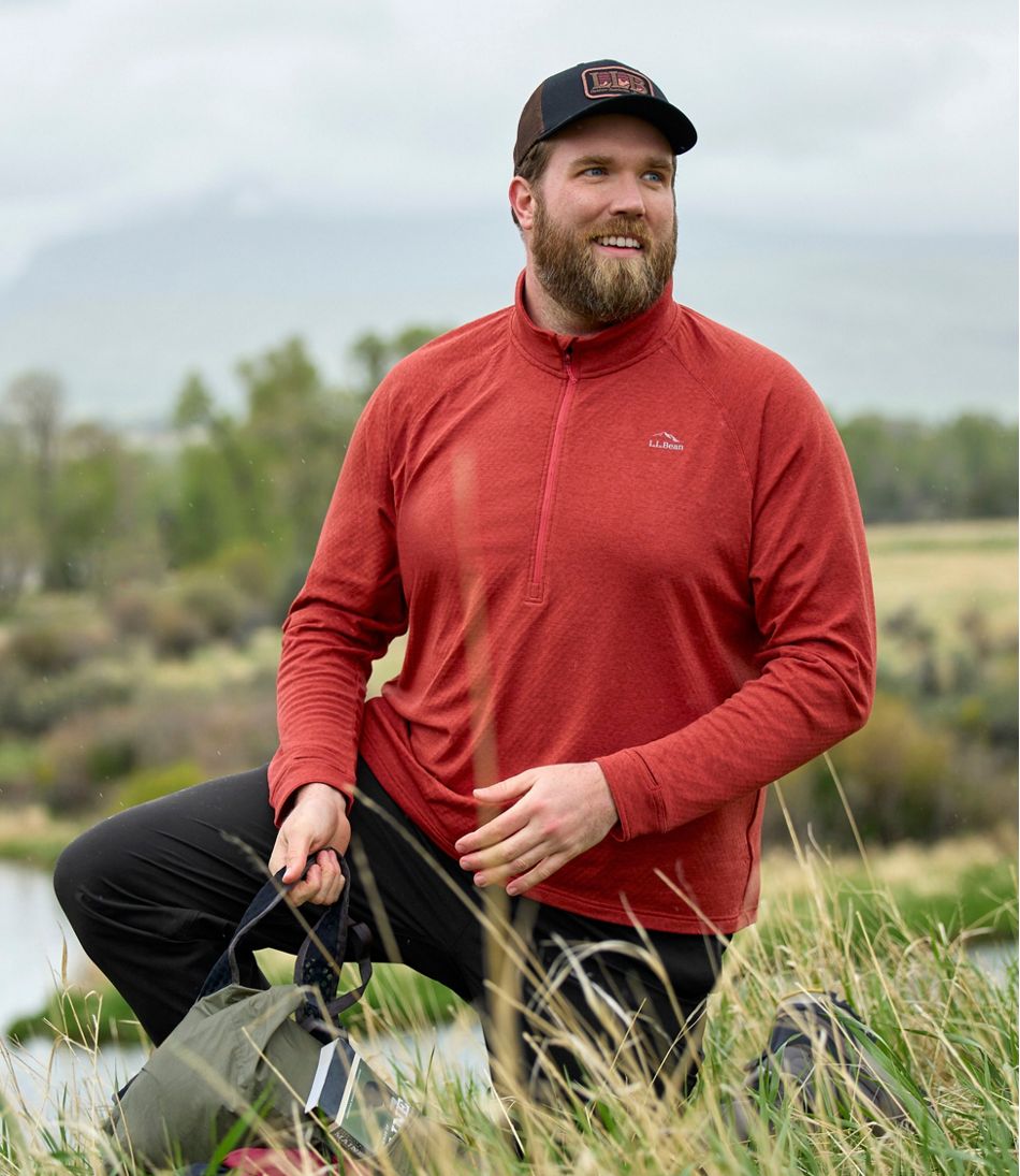 L.L.BeanMen's Adventure Grid Fleece, Quarter-Zip