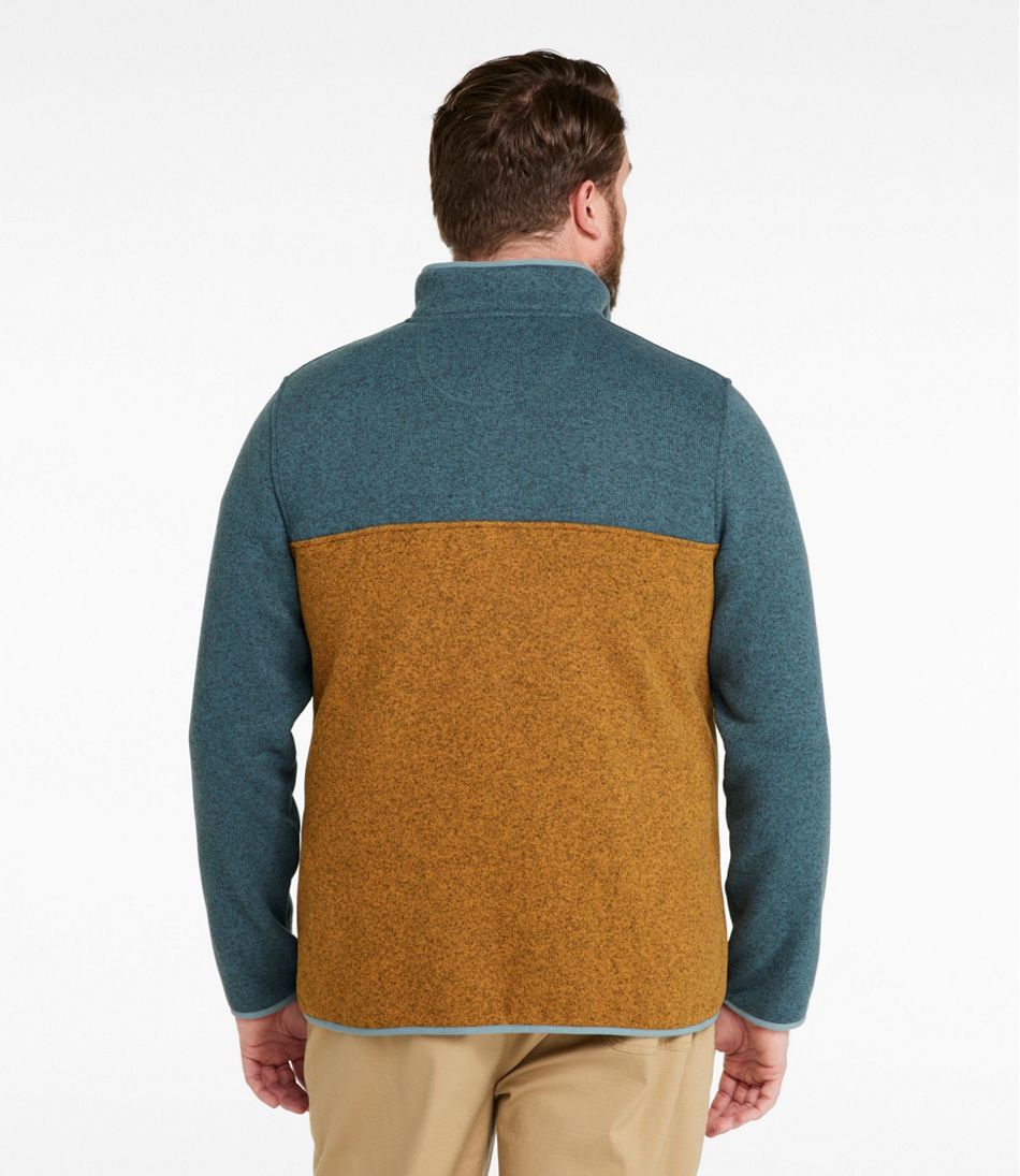 L.L.BeanMen's Sweater Fleece Pullover, Colorblock