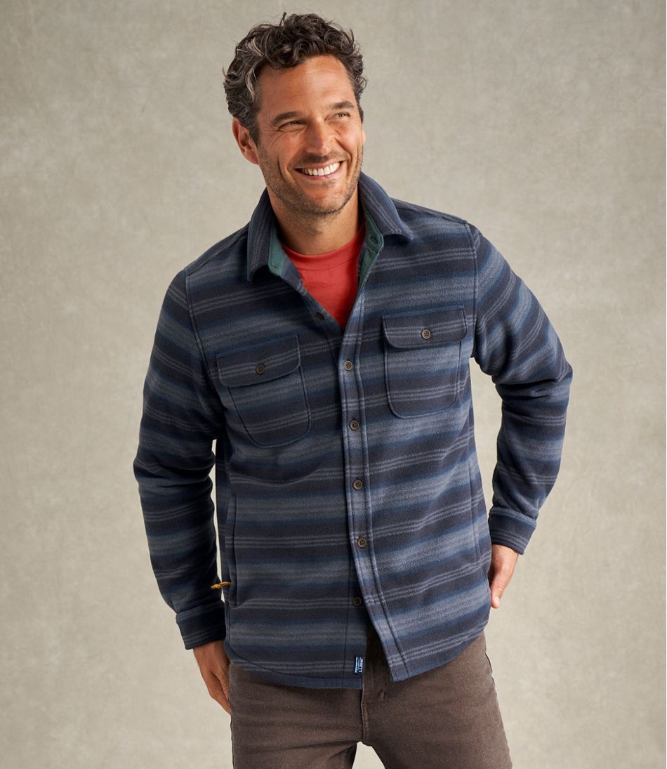 L.L.BeanMen's Bean's Mariner Fleece Shirt, Print