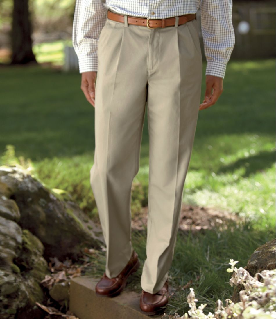 L.L.BeanMen's Wrinkle-Free Double L® Chinos, Natural Fit, Hidden Comfort, Pleated