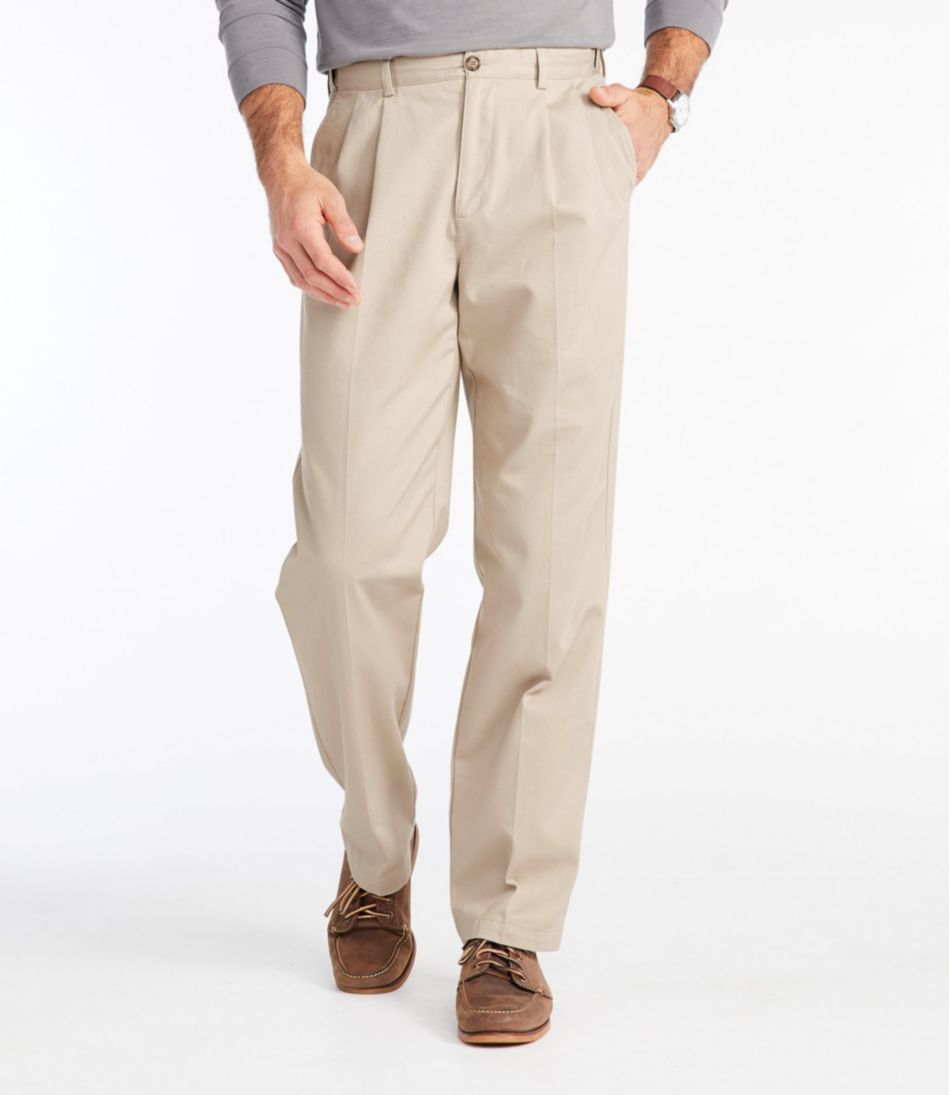 L.L.BeanMen's Wrinkle-Free Double L® Chinos, Natural Fit, Hidden Comfort, Pleated