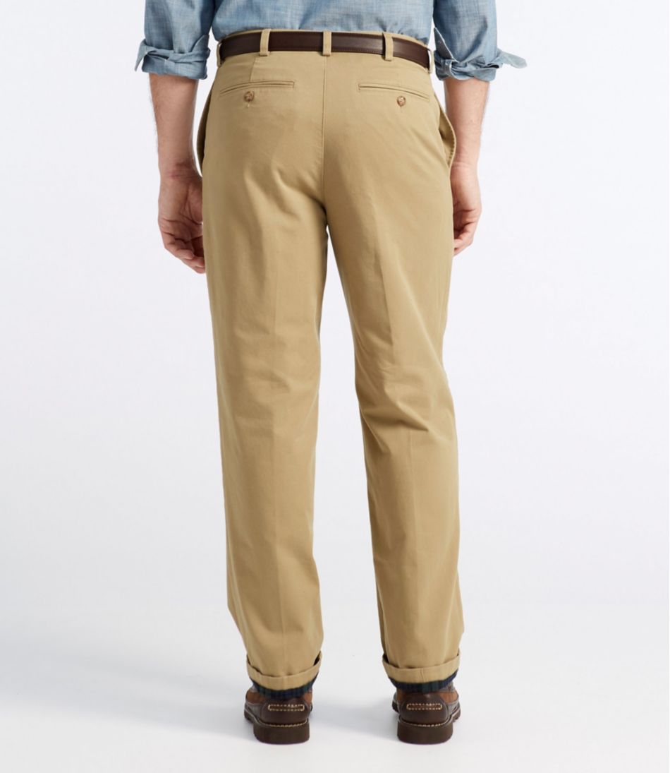 L.L.BeanMen's Double L® Chinos, Natural Fit, Plain Front, Flannel-Lined