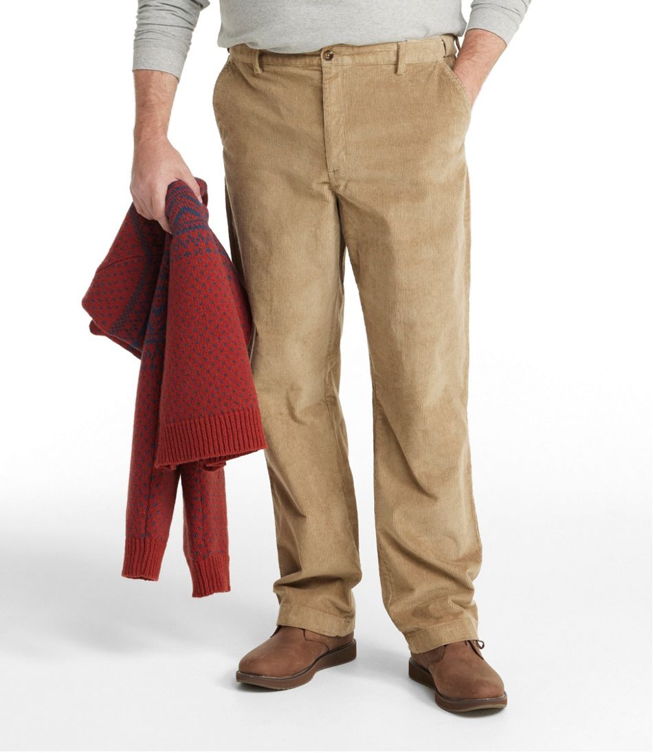 L.L.BeanMen's Stretch Country Corduroy Pants, Classic Fit, Plain Front