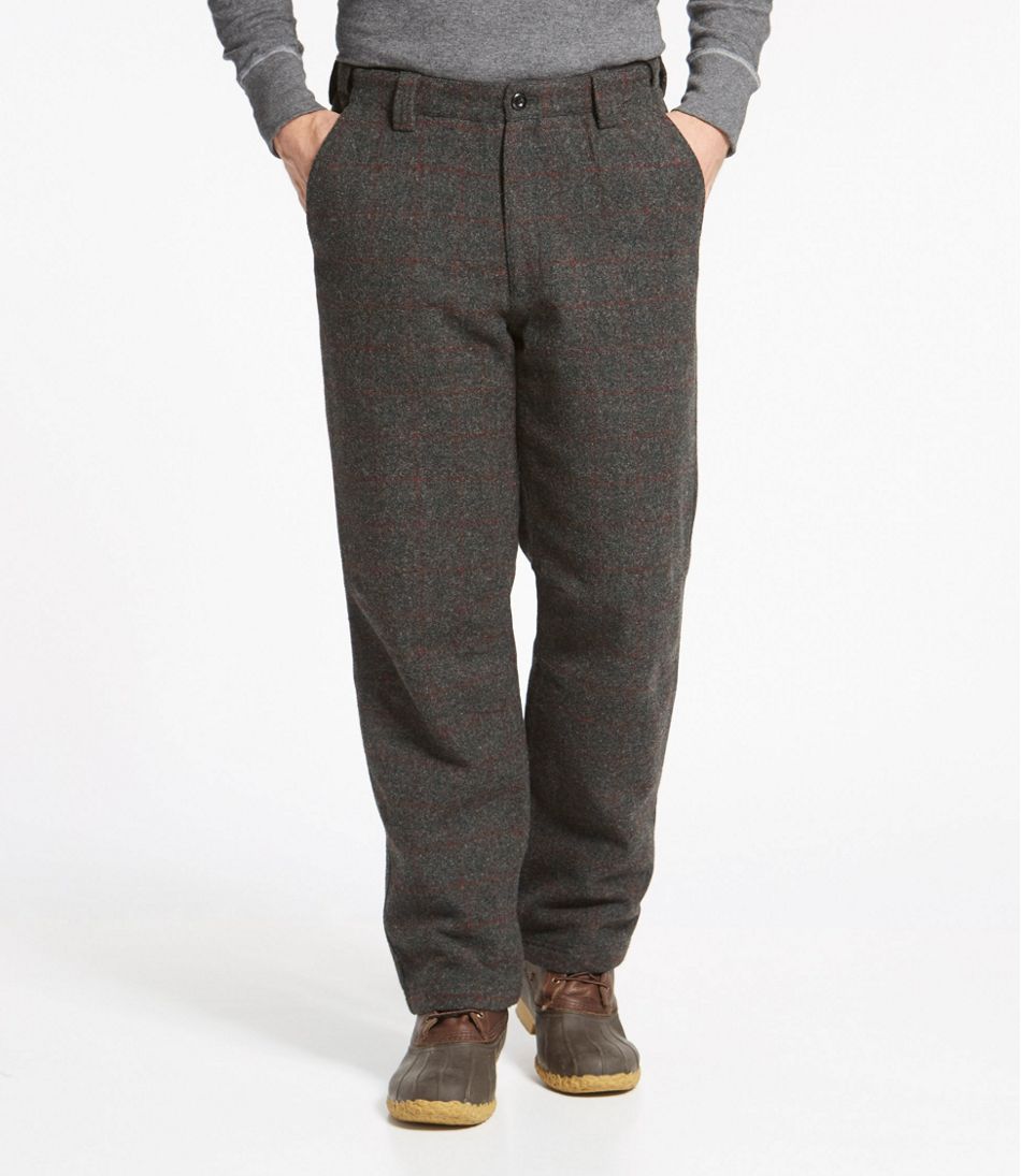 L.L.BeanMen's Maine Guide Wool Pants with PrimaLoft, Plaid