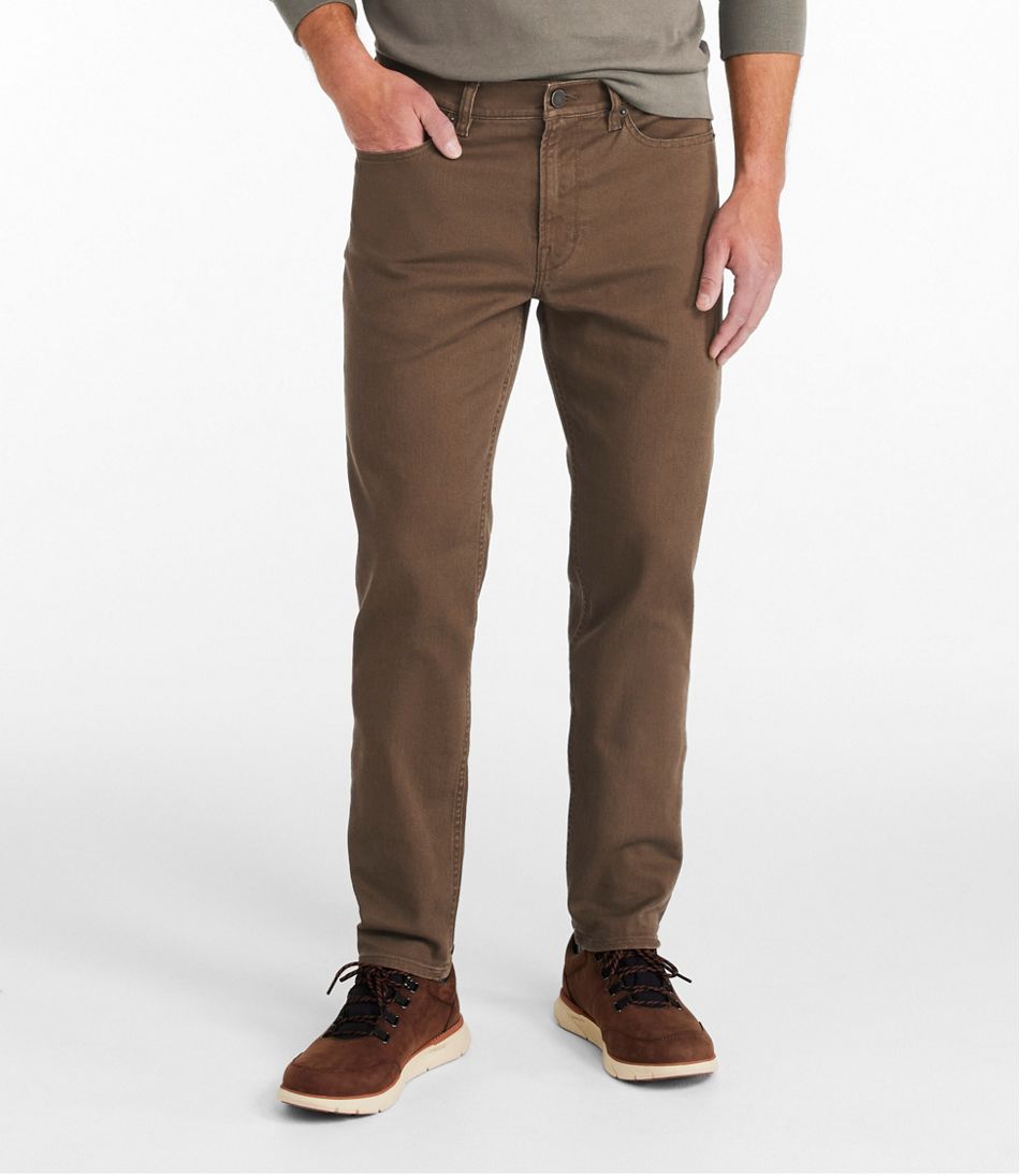 L.L.BeanMen's Signature Northwoods Slub Twill Pants, Classic Fit, Tapered Leg