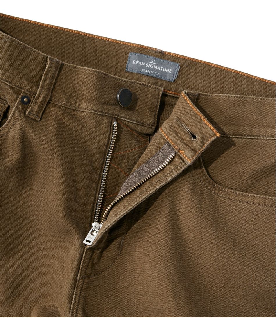 L.L.BeanMen's Signature Northwoods Slub Twill Pants, Classic Fit, Tapered Leg