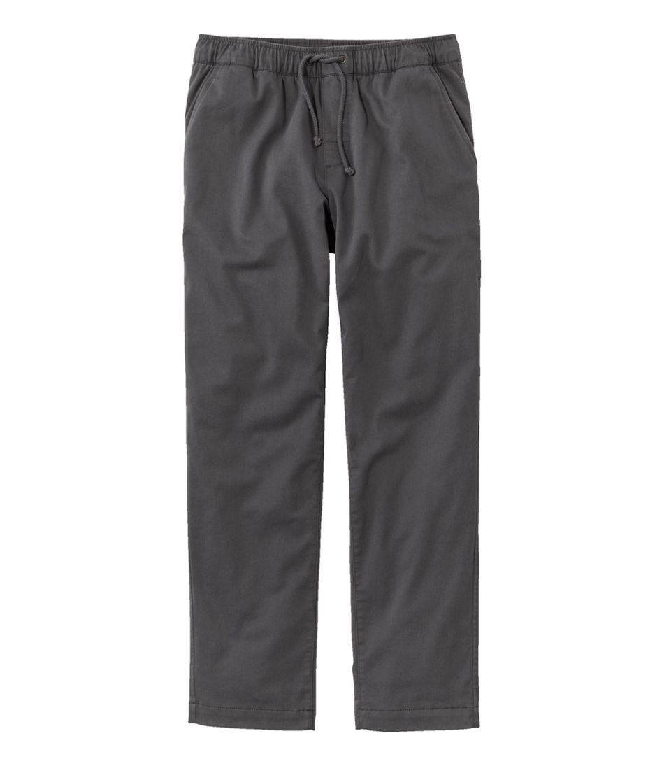 L.L.BeanMen's Comfort Stretch Dock Pants, Standard Fit, Straight Leg, Flannel-Lined