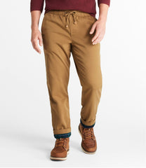 L.L.BeanMen's Comfort Stretch Dock Pants, Standard Fit, Straight Leg, Flannel-Lined