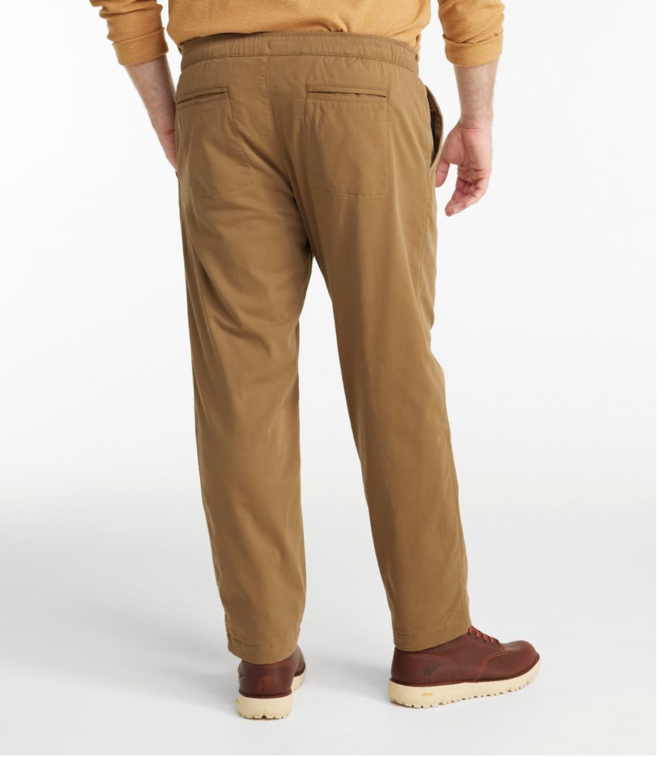 L.L.BeanMen's Comfort Stretch Dock Pants, Standard Fit, Straight Leg, Flannel-Lined