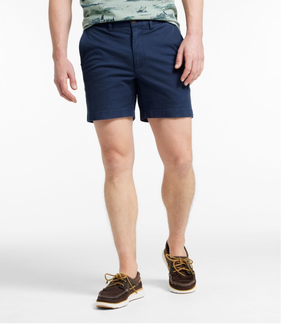 L.L.BeanMen's Lakewashed® Stretch Khaki Shorts, 6"
