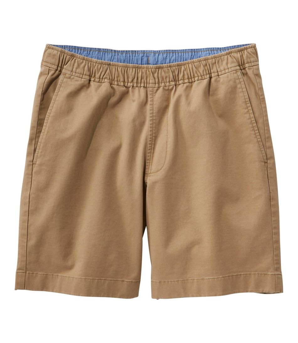 L.L.BeanMen's Lakewashed Stretch Khaki Shorts, Pull-On, 8"