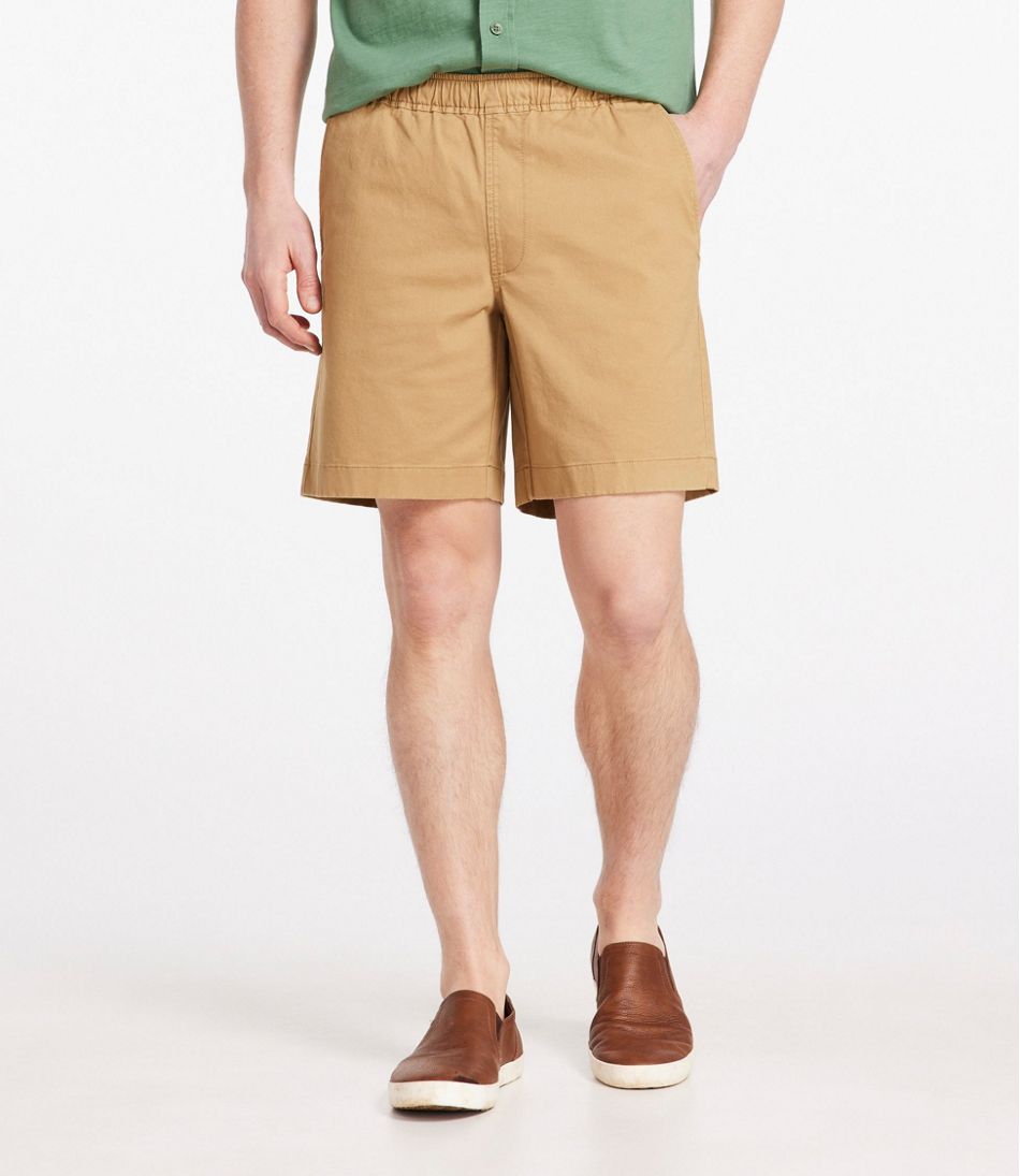 L.L.BeanMen's Lakewashed Stretch Khaki Shorts, Pull-On, 8"