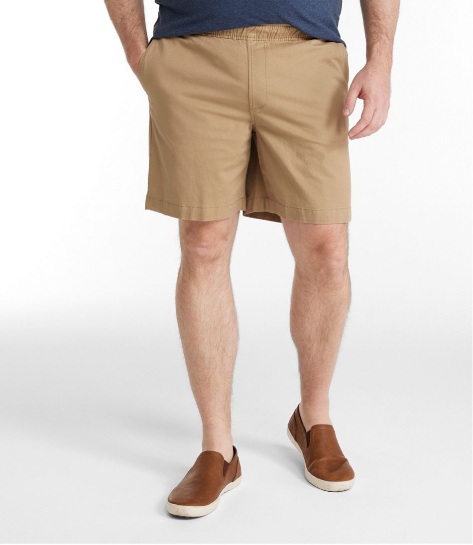 L.L.BeanMen's Lakewashed Stretch Khaki Shorts, Pull-On, 8"
