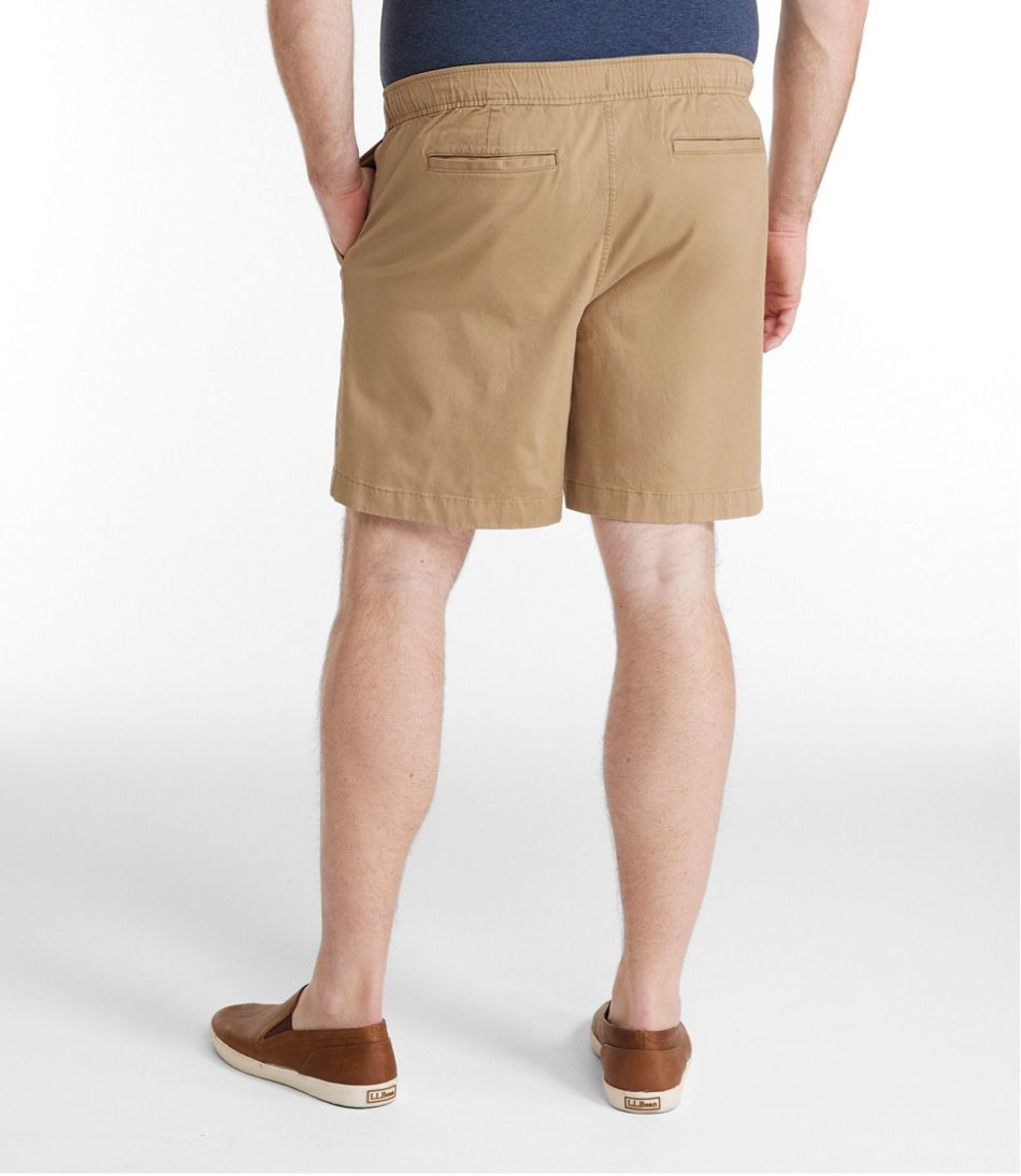 L.L.BeanMen's Lakewashed Stretch Khaki Shorts, Pull-On, 8"