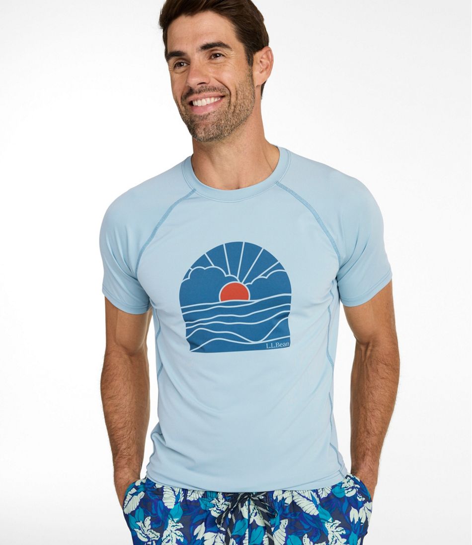 L.L.BeanMen's Swift River Cooling Sun Shirt, Short-Sleeve Graphic