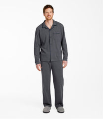 L.L.BeanMen's Bean's Cotton Knit Pajamas, Button-Front PJ Set