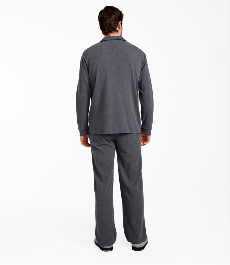 L.L.BeanMen's Bean's Cotton Knit Pajamas, Button-Front PJ Set