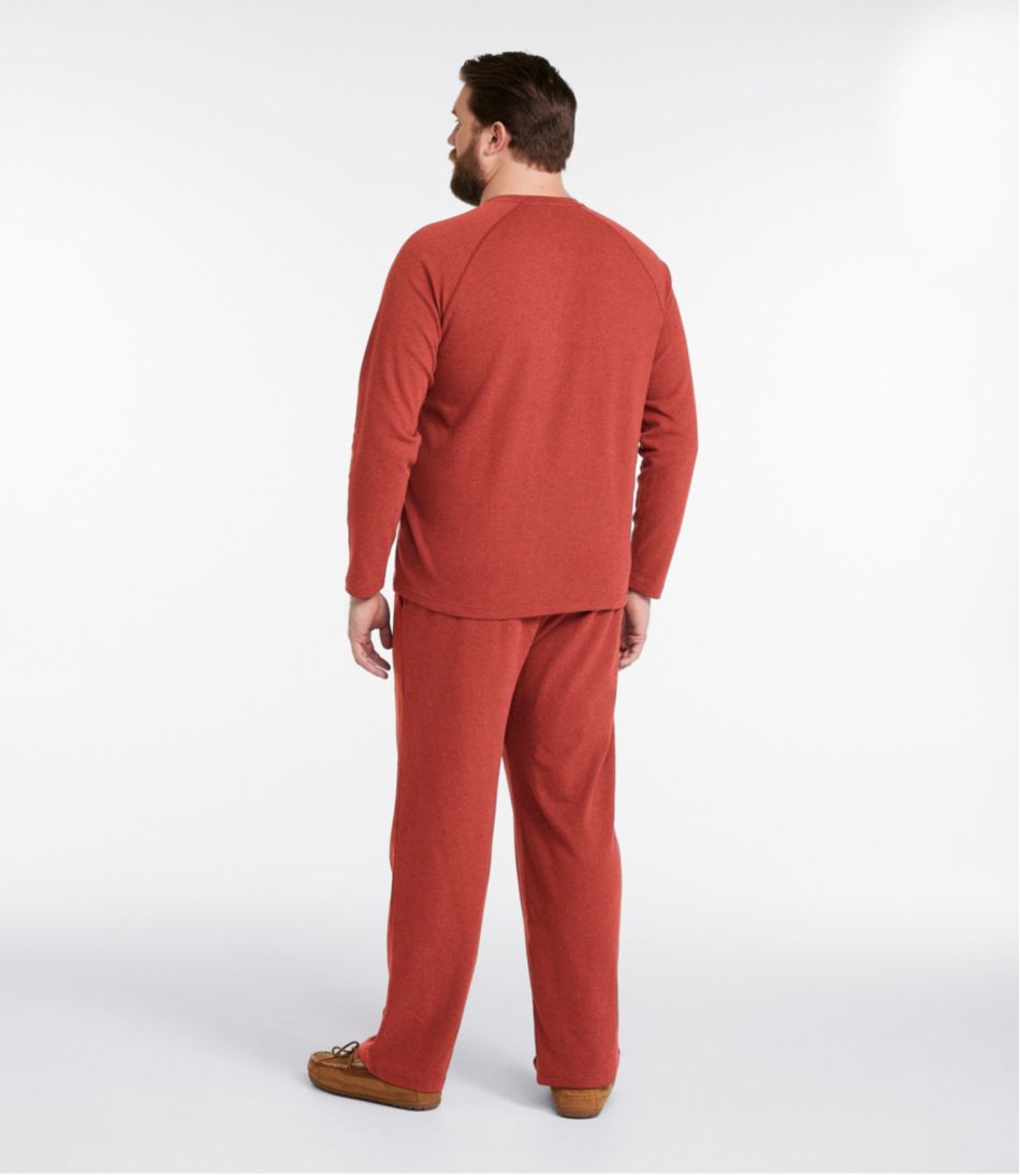 L.L.BeanMen's Bean's Cotton Knit Pajamas, Henley PJ Set