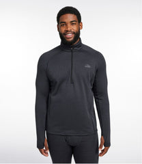L.L.BeanMen's Midweight Base Layer Crew Top, 1/4 Zip