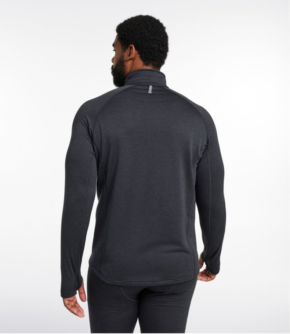 L.L.BeanMen's Midweight Base Layer Crew Top, 1/4 Zip