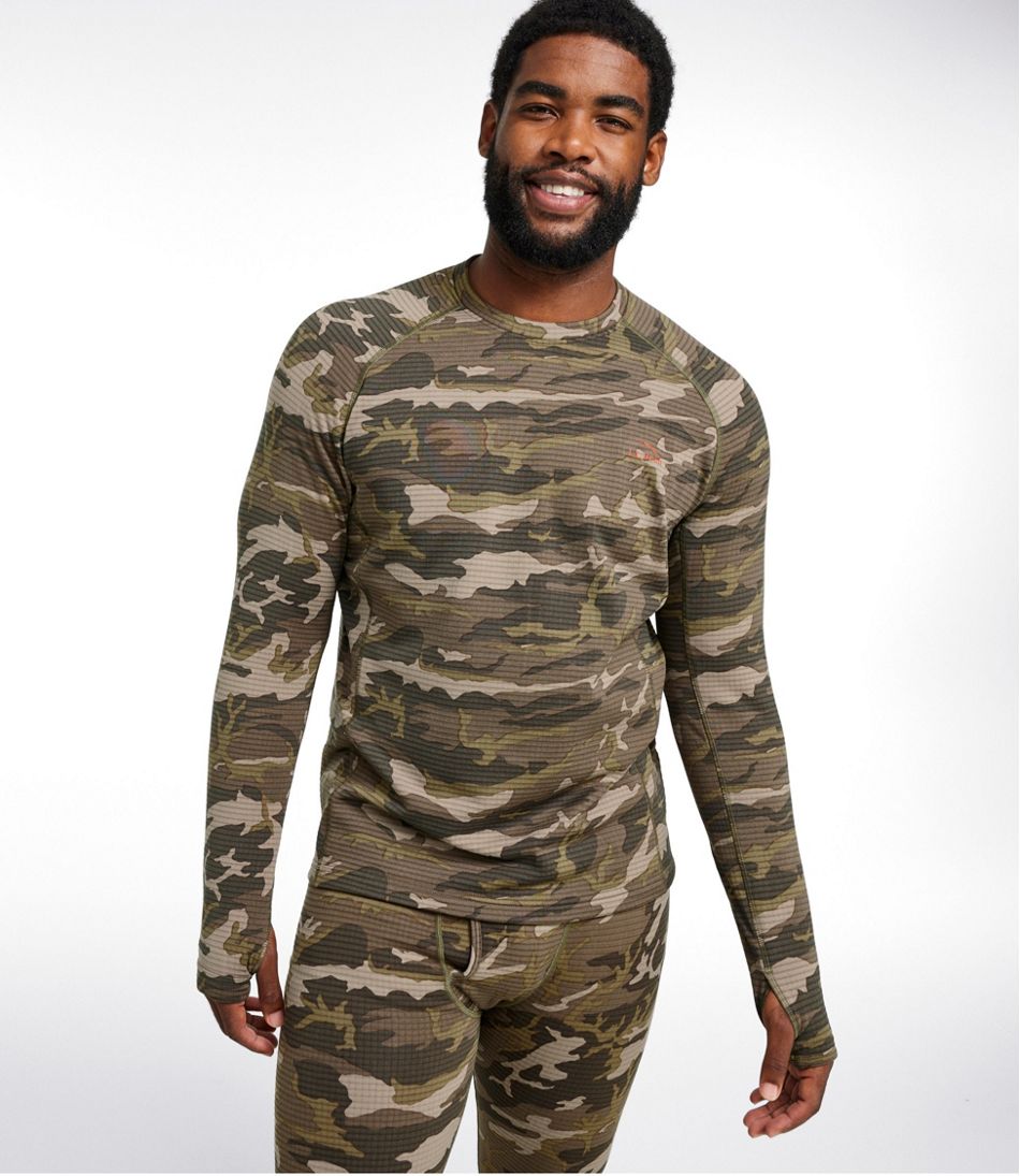 L.L.BeanMen's Heavyweight Base Layer Crew Top, Print