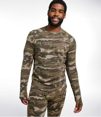 L.L.BeanMen's Heavyweight Base Layer Crew Top, Print