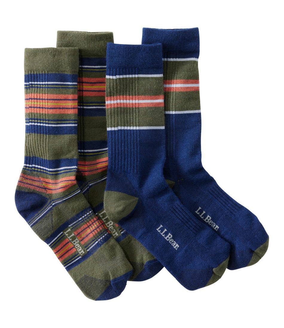 L.L.BeanMen's Everyday Chino Socks, Stripe 2-Pack