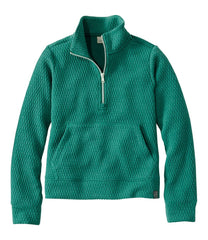 L.L.BeanKids' Ridgeknit Pullover, Glow-in-the-Dark Quarter-Zip