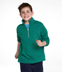 L.L.BeanKids' Ridgeknit Pullover, Glow-in-the-Dark Quarter-Zip