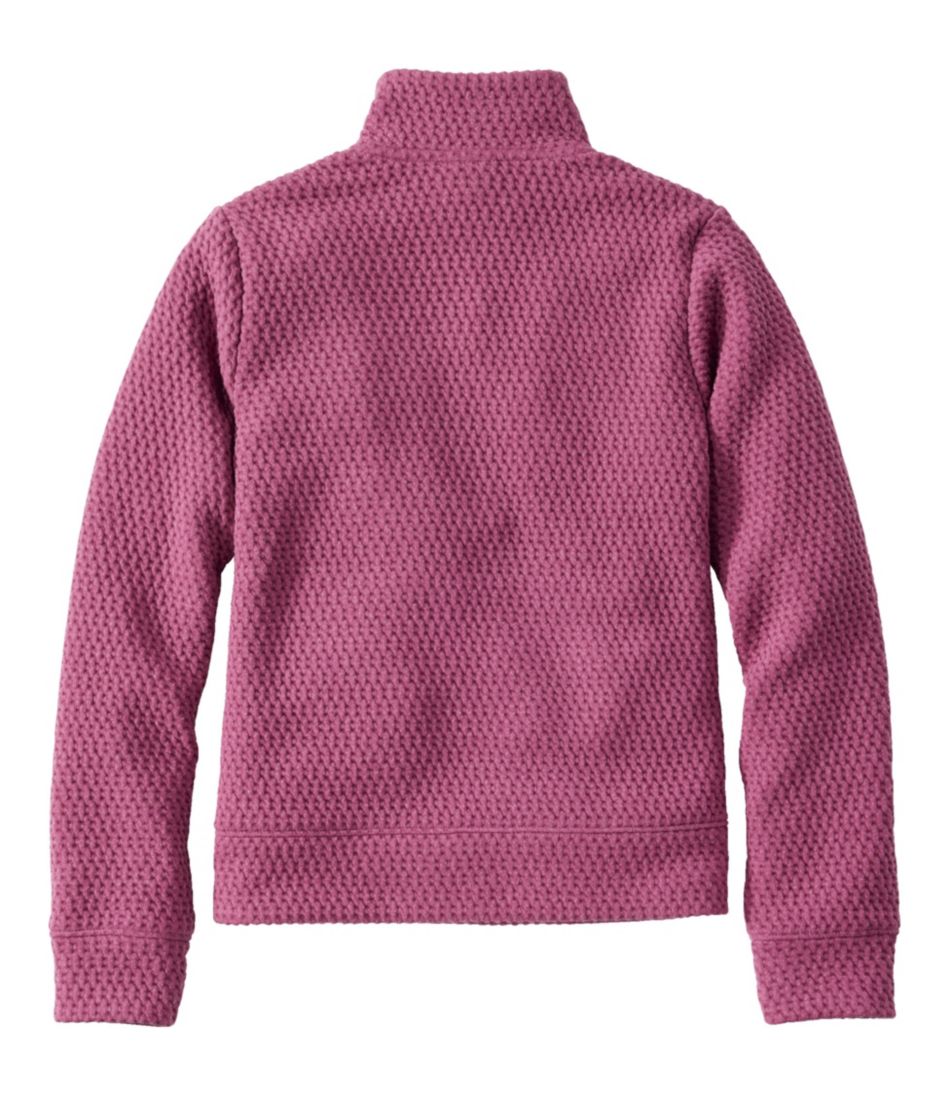 L.L.BeanKids' Ridgeknit Pullover, Glow-in-the-Dark Quarter-Zip