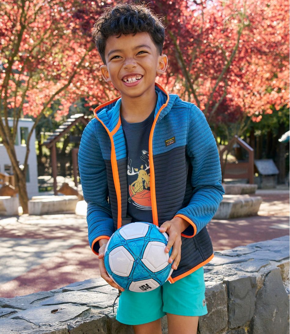 L.L.BeanKids' Airlight Full-Zip Hoodie, Colorblock