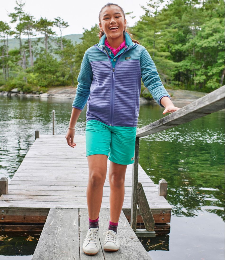 L.L.BeanKids' Airlight Full-Zip Hoodie, Colorblock