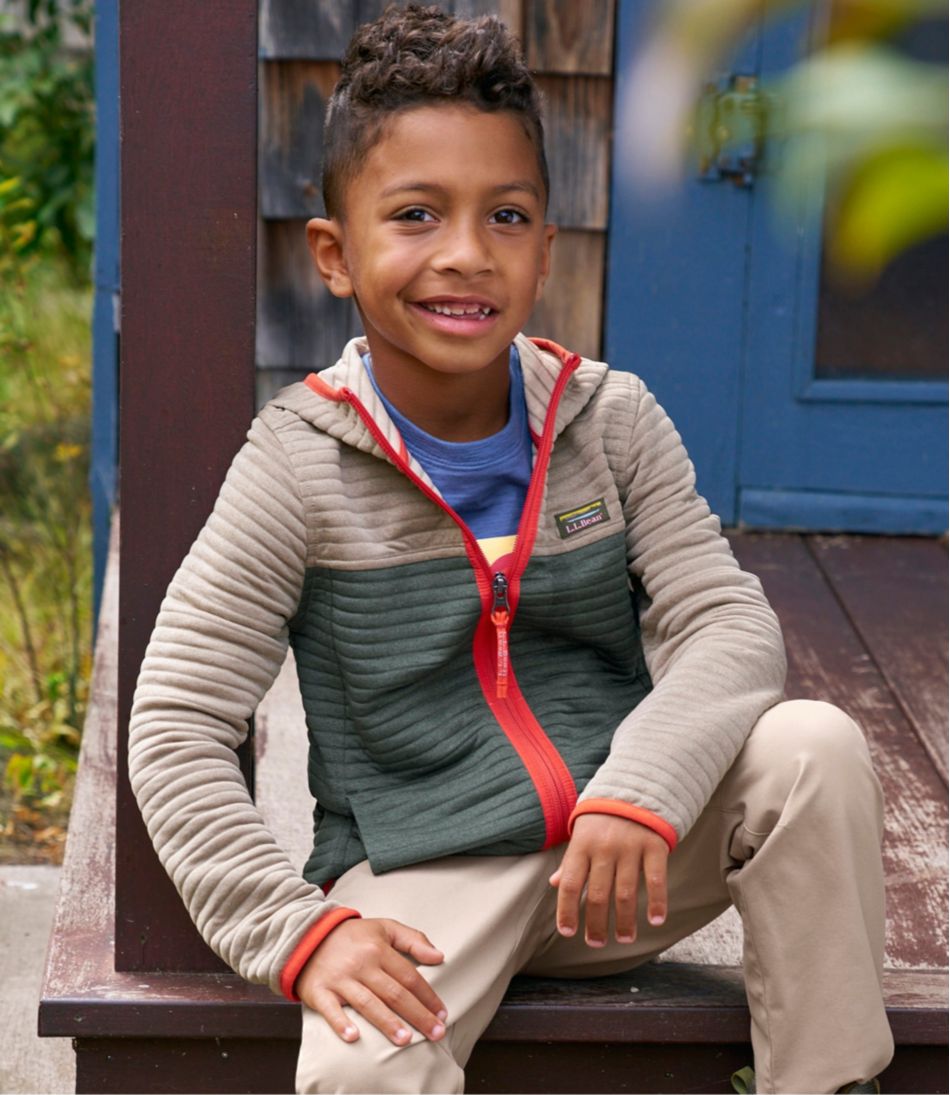 L.L.BeanKids' Airlight Full-Zip Hoodie, Colorblock